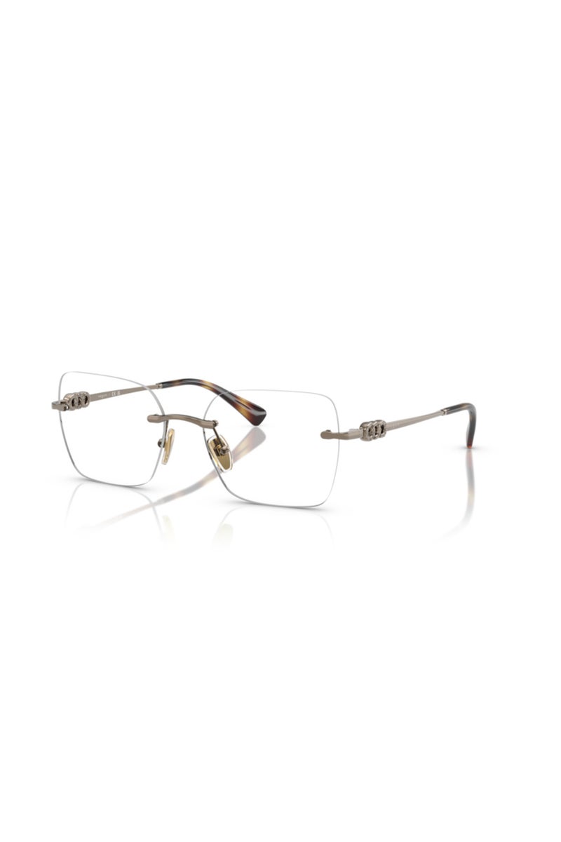 Vogue Square Eyeglasses for Women - Light Brown - 53mm Lens - Image 1